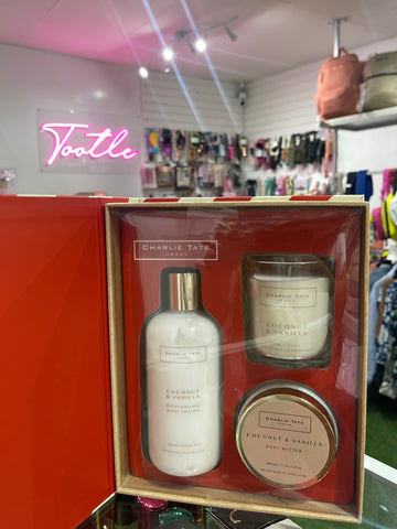 CHARLIE TATE LONDON COCONUT&VANILLA BODY CARE COLLECTION