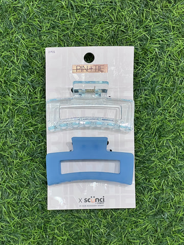 Pin + Tie 2pc Hair Clamp