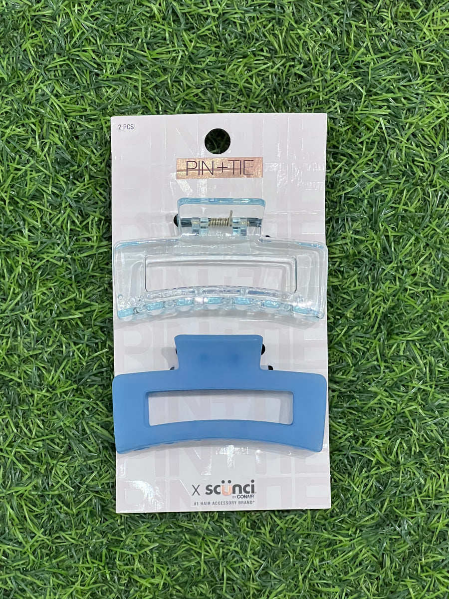 Pin + Tie 2pc Hair Clamp