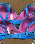 Victoria's Secret  Wireless Bra  Baby Blue Printed Flower 32C