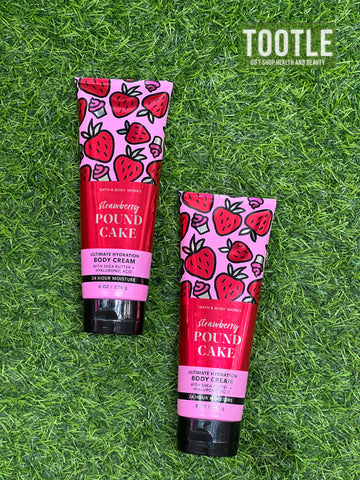 Bath and Bodyworks Strawberry Poundcake Body Cream  226g