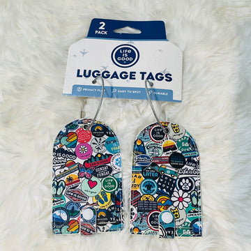 Life is Good Luggage Tags