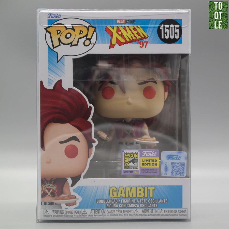 GAMBIT 1505 SDCC 2025 Limited Edition Marvel X-MEN '97 Funko Pop Tootle Ph