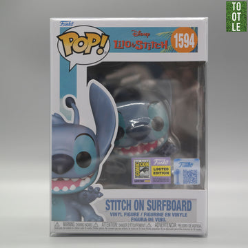 STITCH ON SURFBOARD 1594 SDCC 2025 LE Disney's LiLo & Stitch Funko Pop Tootle Ph