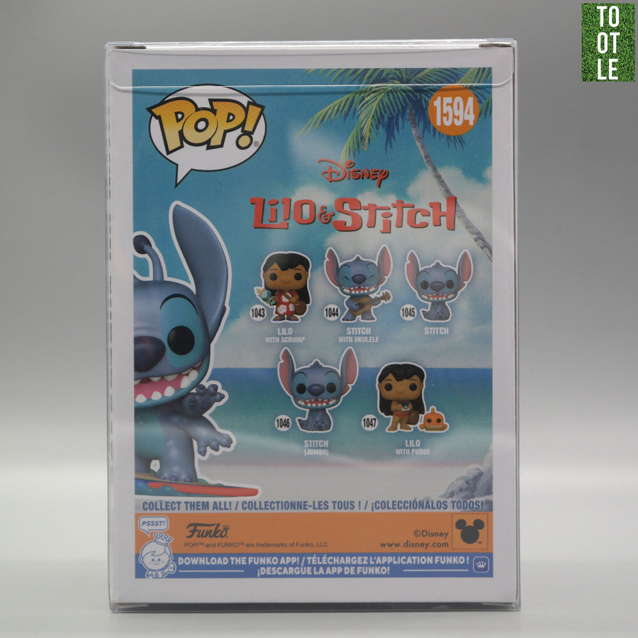 STITCH ON SURFBOARD 1594 SDCC 2025 LE Disney's LiLo & Stitch Funko Pop Tootle Ph