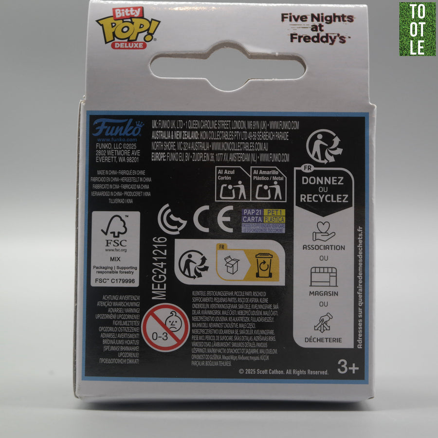 BLACKLIGHT FREDDY Bitty Pop Deluxe Five Nights at Freddy's Tootle Ph