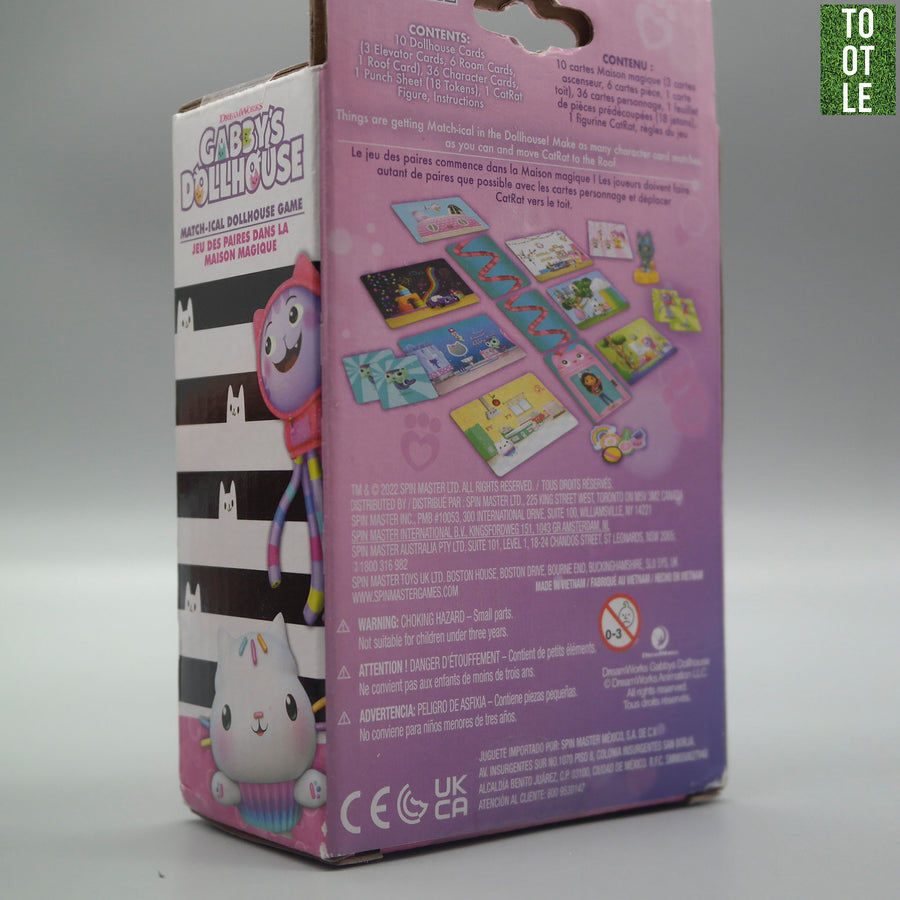 Dreamworks Gabby's Dollhouse Match-ical Dollhouse Game 2 Player Memory Matching Game Tootle Ph