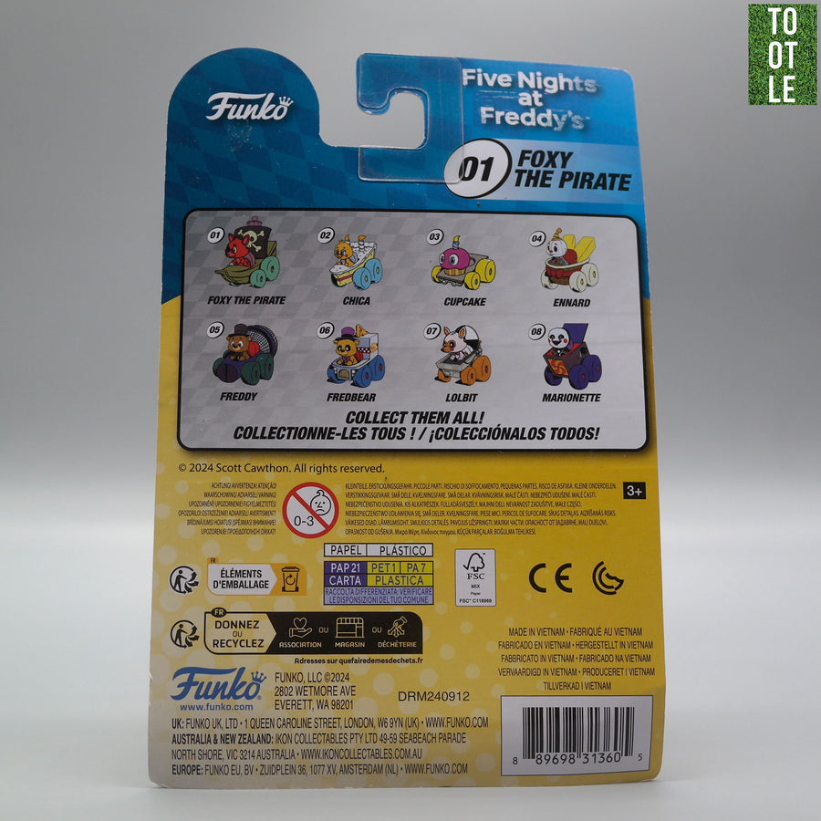 FOXY THE PIRATE - Five Nights at Freddy's Funko Super Racers Die -Cast Metal Tootle ph