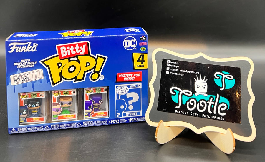 BITTY POP DC Comics 4-Pack Series 1 to 4 with Mystery Bitty Funko Pop Tootle ph