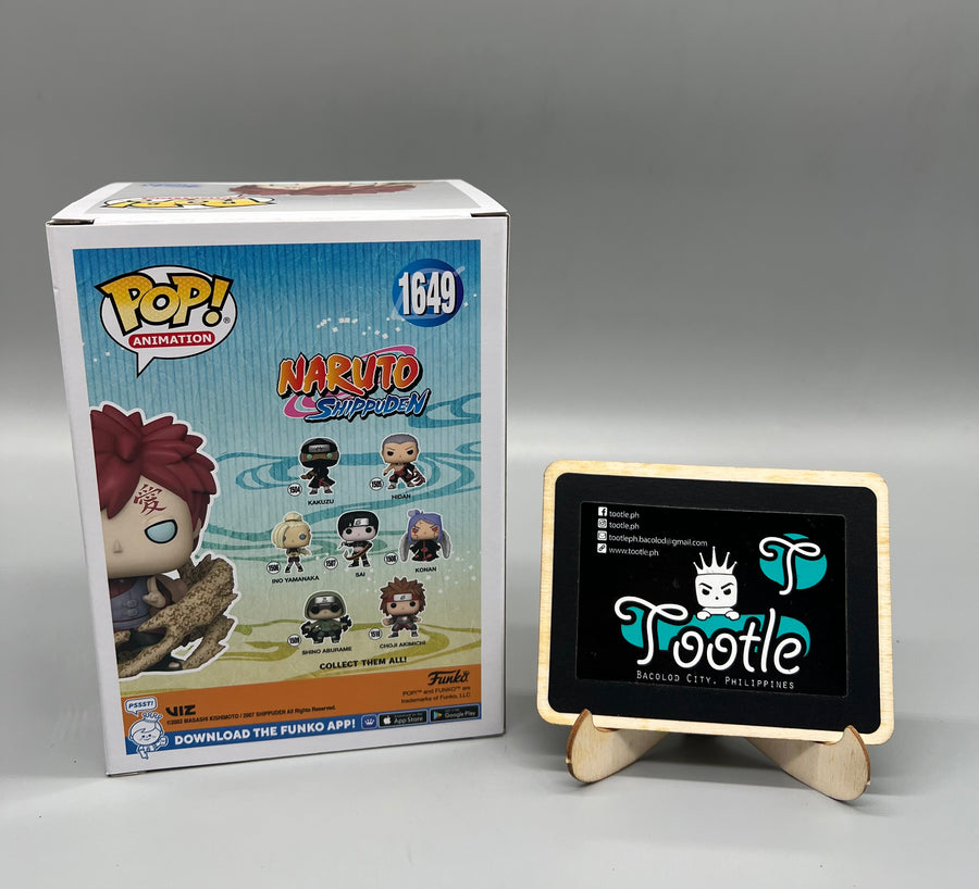 GAARA 1649 Funko 2024 Summer Convention Naruto Shippuden Funko Pop Animation Tootle Ph