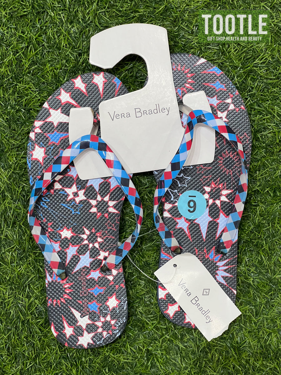 Vera Bradley Flip Flop Star Size 5-6
