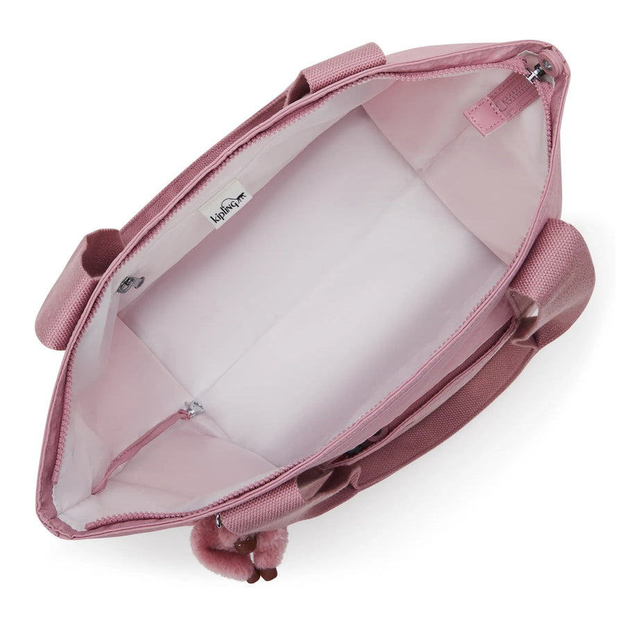 Kipling Era Medium Tote Bag Flouncy Pink