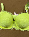 Victoria's Secret  Lace Bra  Neon Green 32DD