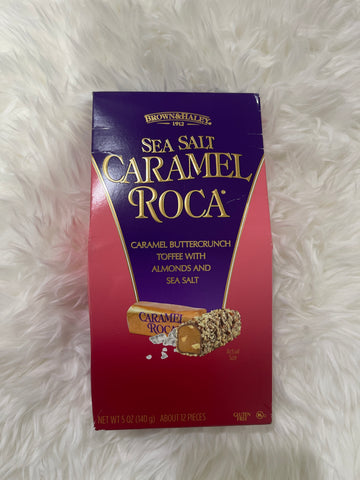 Caramel Roca Toffee with Almonds & Sea Salt 140g