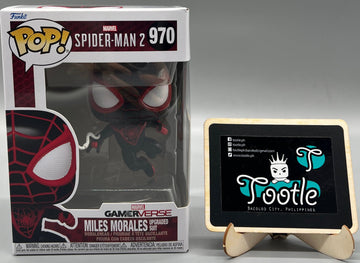 MILES MORALES ( Upgraded Suit) 970 Marvel Game Verse  Spider Man 2 Funko Pop Tootle Ph