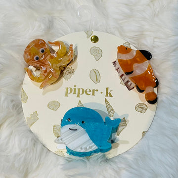 Piper K Hair Clips Underwater