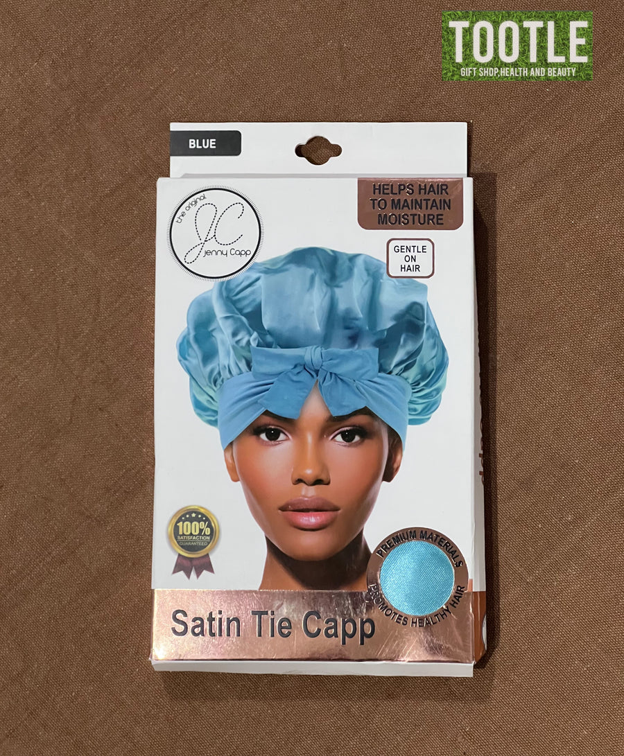 Jenny Capp Satin Tie Capp Blue