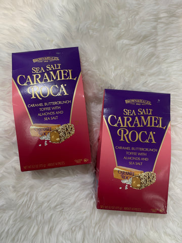 Caramel Roca Toffee with Almonds & Sea Salt 173g