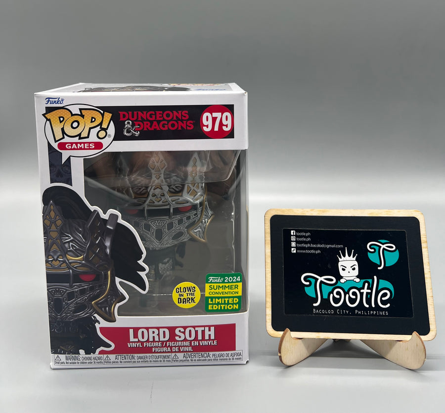 LORD SOTH 979 GITD 2024 Summer Convention LE Dungeons & Dragons Funko Pop Tootle Ph