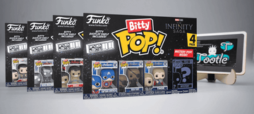 BITTY POP Marvel The Infinity Saga 4-Pack Series 1 to 4 with Mystery Bitty Funko Pop Tootle ph