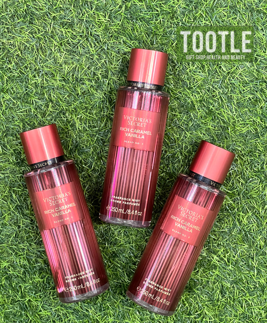 VICTORIA'S SECRET RICH CARAMEL VANILLA FRAGRANCE MIST 250 ML.