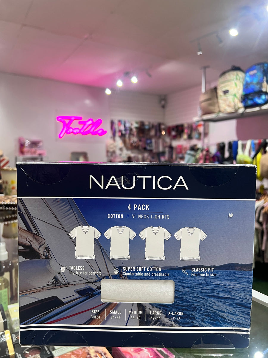 Nautica V Neck Cotton 4 Pack