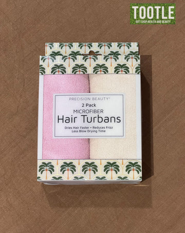 Precision 2 pack Microfiber Hair Turbans