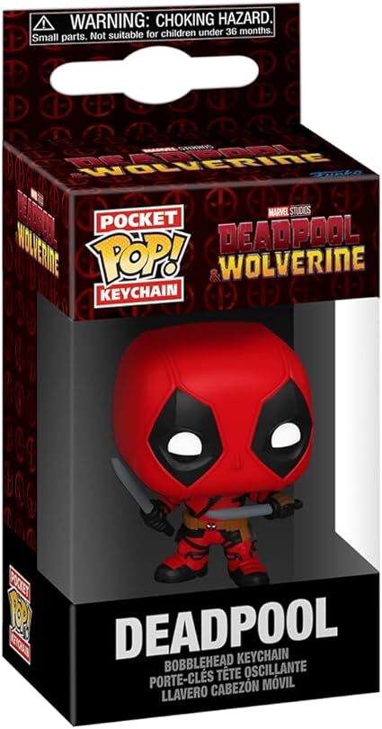 DEADPOOL Pop! Keychain  Marvel Deadpool Wolverine Funko Pocket Pop Tootle Ph