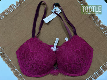 Victoria's Secret  Lace Bra  Maroon 32DD