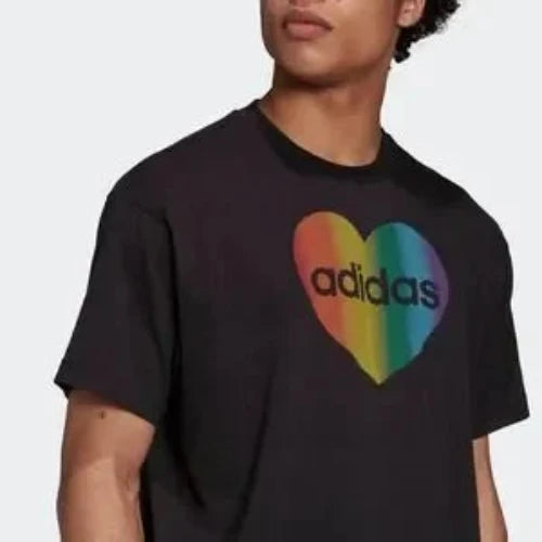 Adidas Pride Bos Tee Size Black Medium