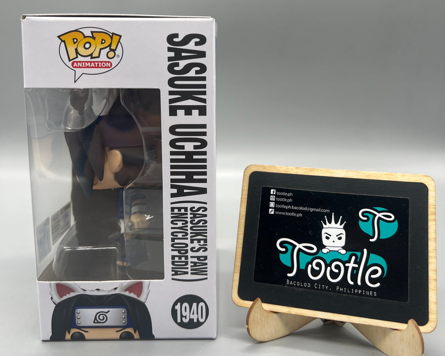 Sasuke Uchicha Sasuke's Paw Encyclopedia  Naruto Shippuden 1940 Limited 2025 WonderCon Funko Limited Edition Funko Pop Tootle Ph
