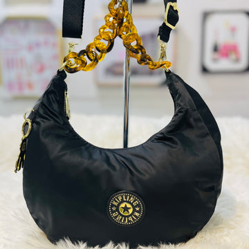 Kipling Charcoal Chain Shoulder Bag