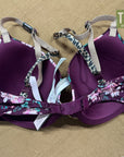 Victoria's Secret  Lace Bra  Wired Bra Maroon Printed Leopard 32D