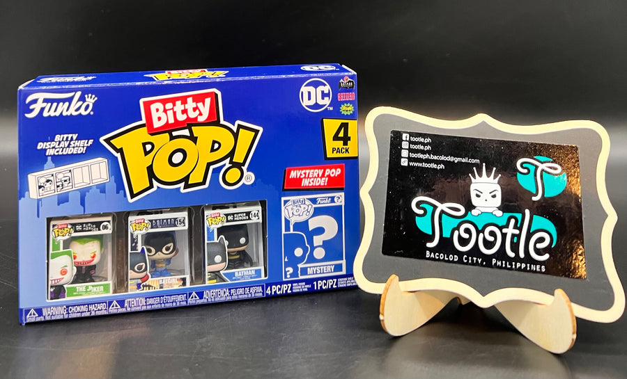 BITTY POP DC Comics 4-Pack Series 1 to 4 with Mystery Bitty Funko Pop Tootle ph