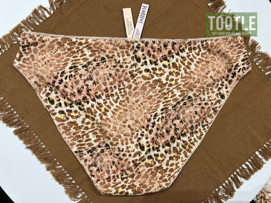 Victoria's Secret  Panty Leopard Black Yellow XL