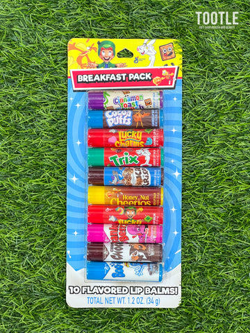 Breakfast Pack 10 Flavored Lip Balms