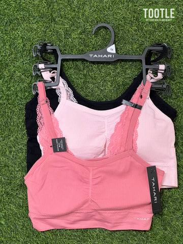 TAHARI-SEAMLESS BRA SET OF 3