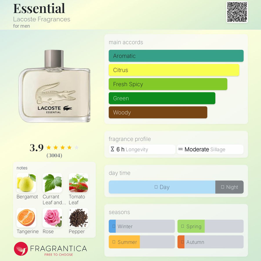 LACOSTE ESSENTIAL-EAU DE TOILETTE 125ML