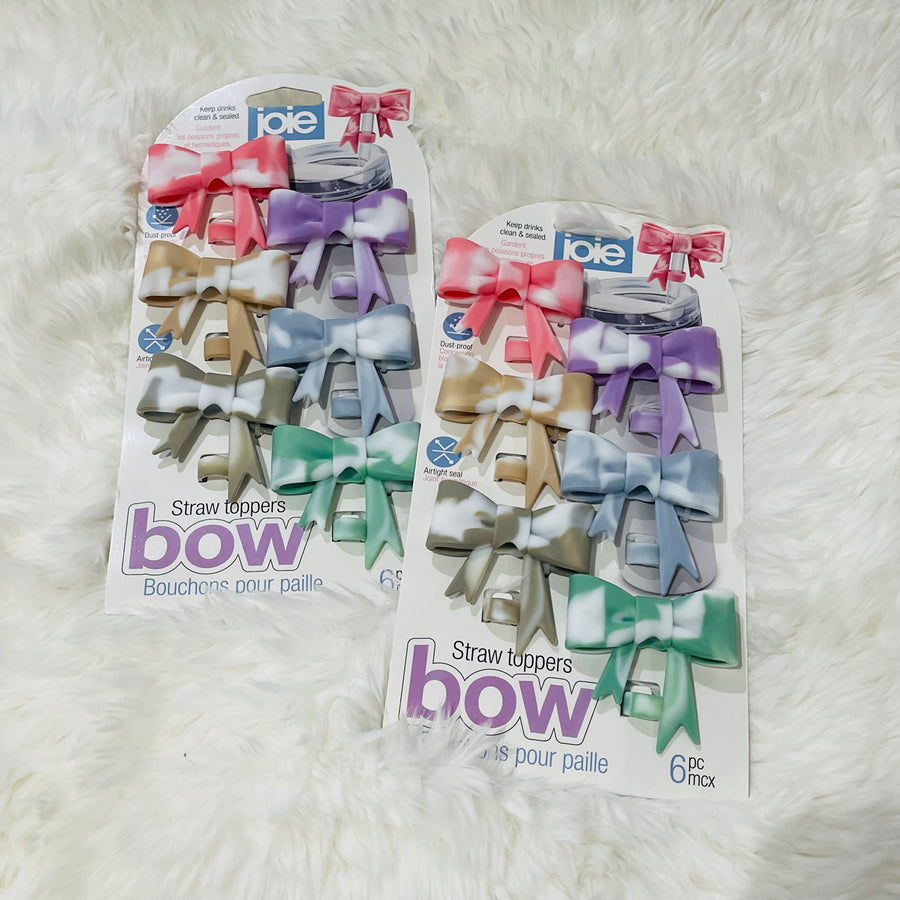 Joie Straw Toppers Bow