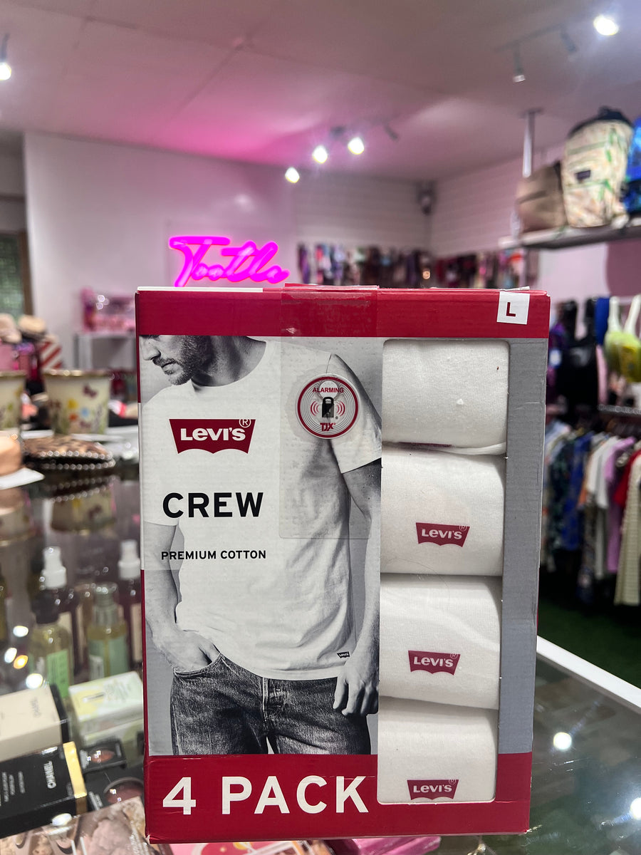Levis Crew Premium Cotton 4 Pack Large