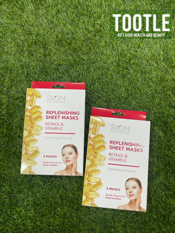 Skin Aesthetic Replenishing Sheet Masks 5 Mask