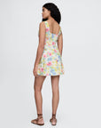 GAP Cream Floral Mini Dress Medium