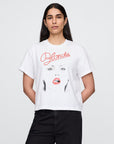 GAP White Blonde Graphic T-Shirt