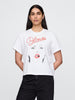 GAP White Blonde Graphic T-Shirt