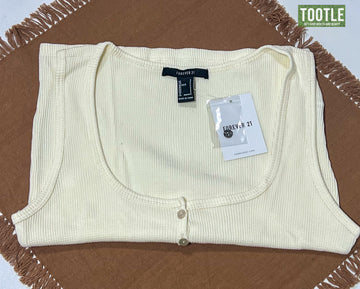 Forever 21 Knit Top Cream Small