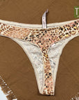 Victoria's Secret  Thong Leopard Yellow Black XL