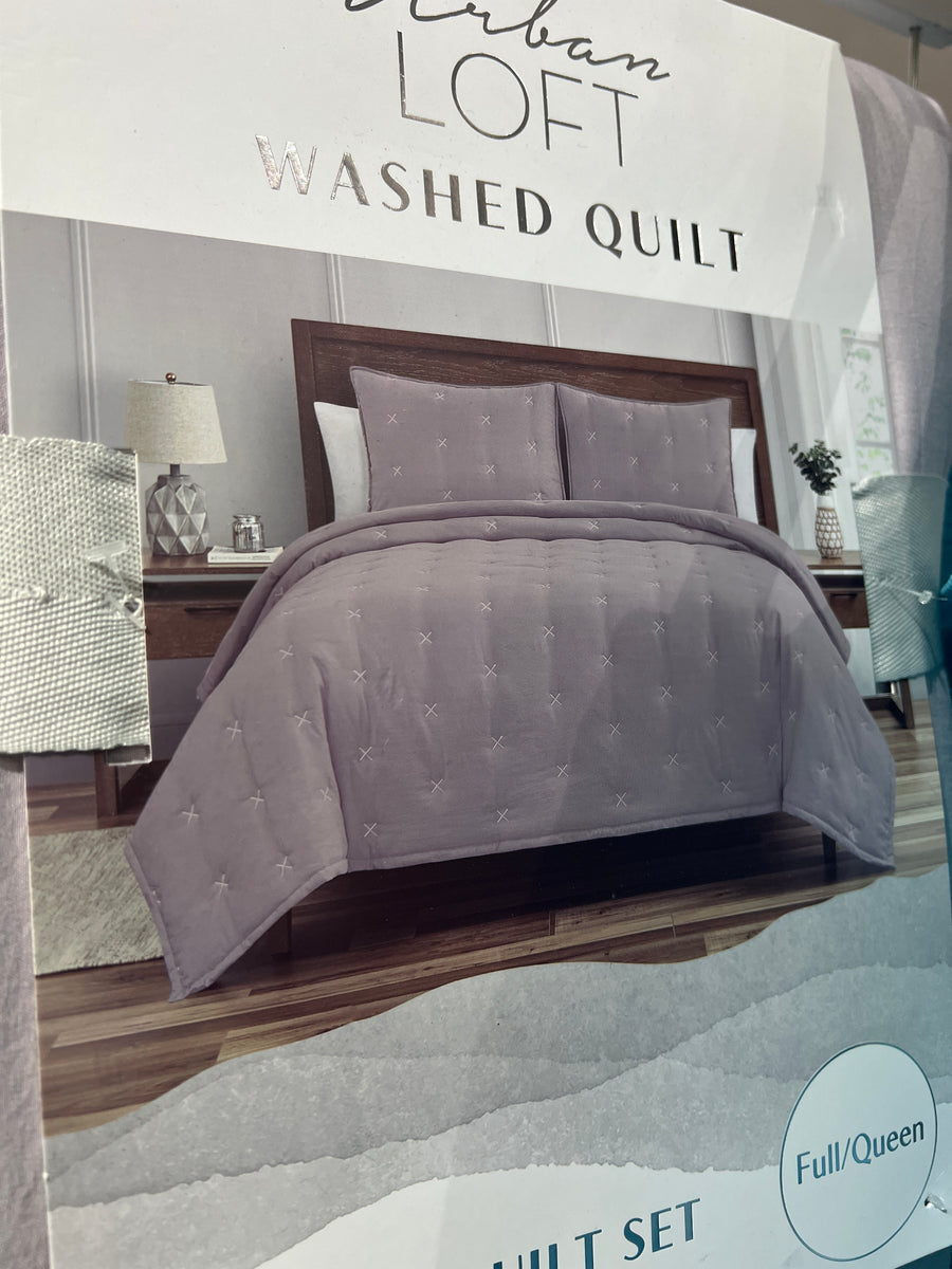 URBAN LOFT WASHED QUILT FULL QUEEN