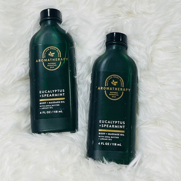 Bath and Bodyworks Aromatherapy Eaucalyptus+Spearmint Massage Oil