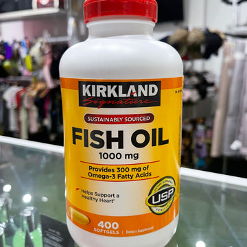 Kirkland Fish Oil 1000mg 400 Softgels