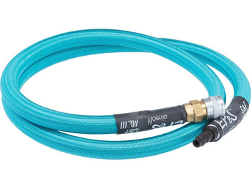 EPeS Airsoft Soft & Flexible Mk.III Braided HPA Hose (Color:  Ocean Blue/ 100cm)